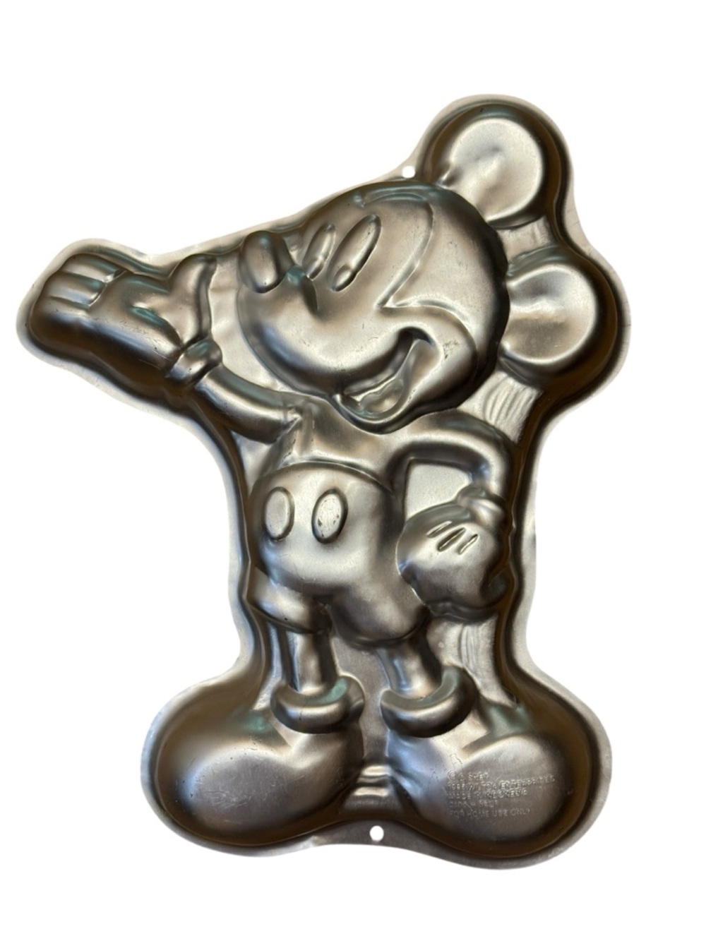 Vintage Disney Mickey Mouse Wilton Cake Pan Aluminum 1995 15x12.5 inches